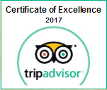 Trip Advisor - Certificate of Excellence. 2013