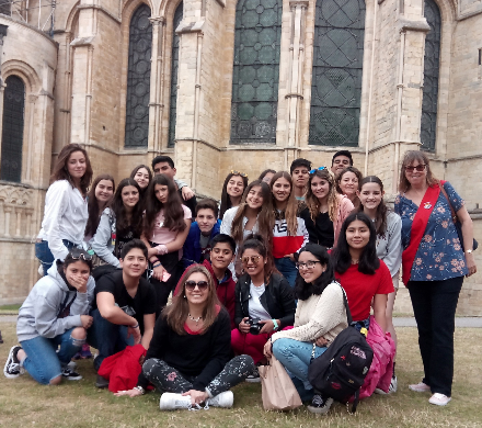 School Group in Cathedral Precincts